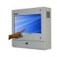 Industrial NEMA touch screen PC enclosure front-left view