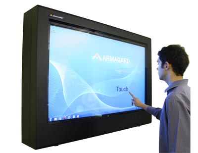 Armagard touchscreen digital signage